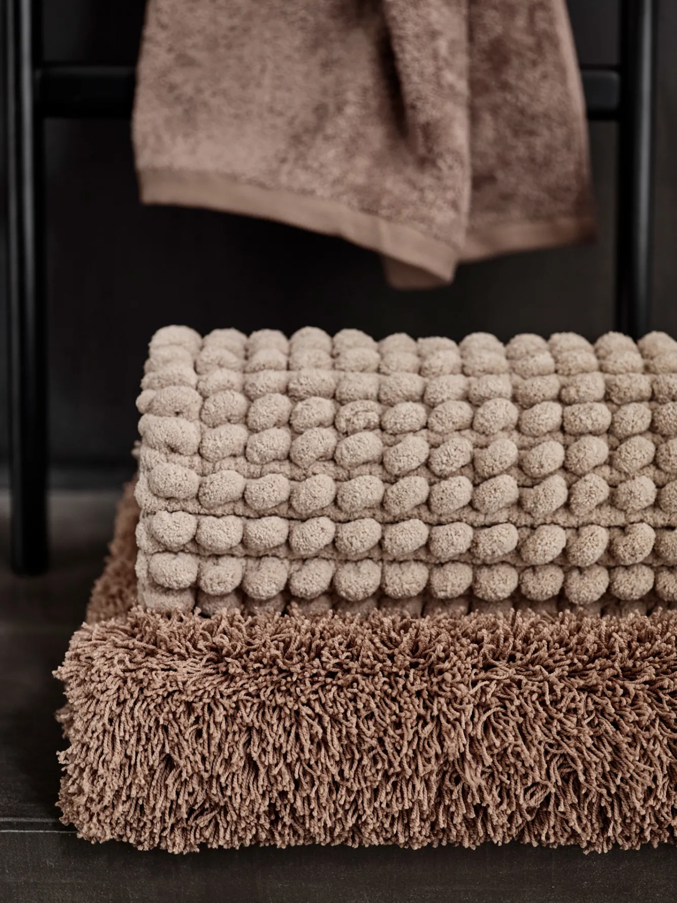 Aquanova Bath mat MUSA color Camel-155 (brown)