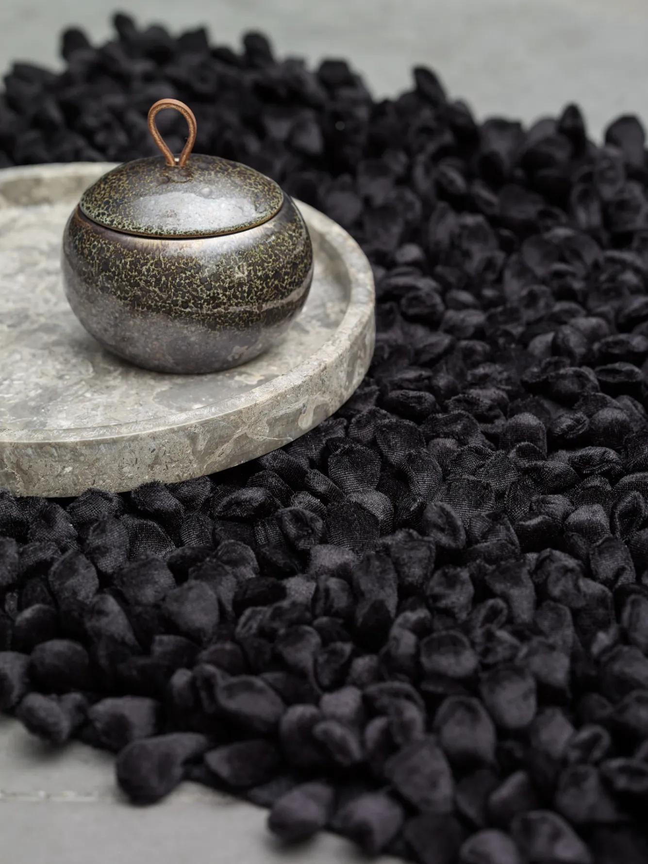 Aquanova Bath mat ROCCA Black-09, black (ROCBM-09)