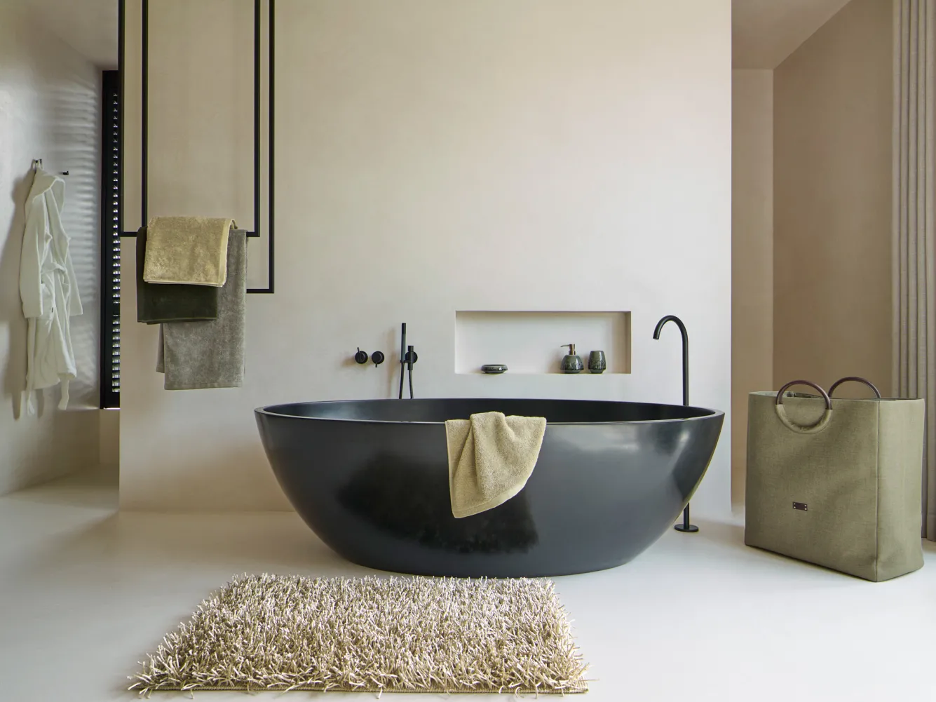 Aquanova Bath textiles LONDON color Absynth-128