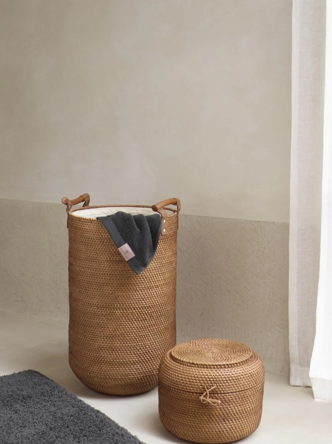 Aquanova Bath textiles OSLO color Caviar, dark gray (OSLTW-633)