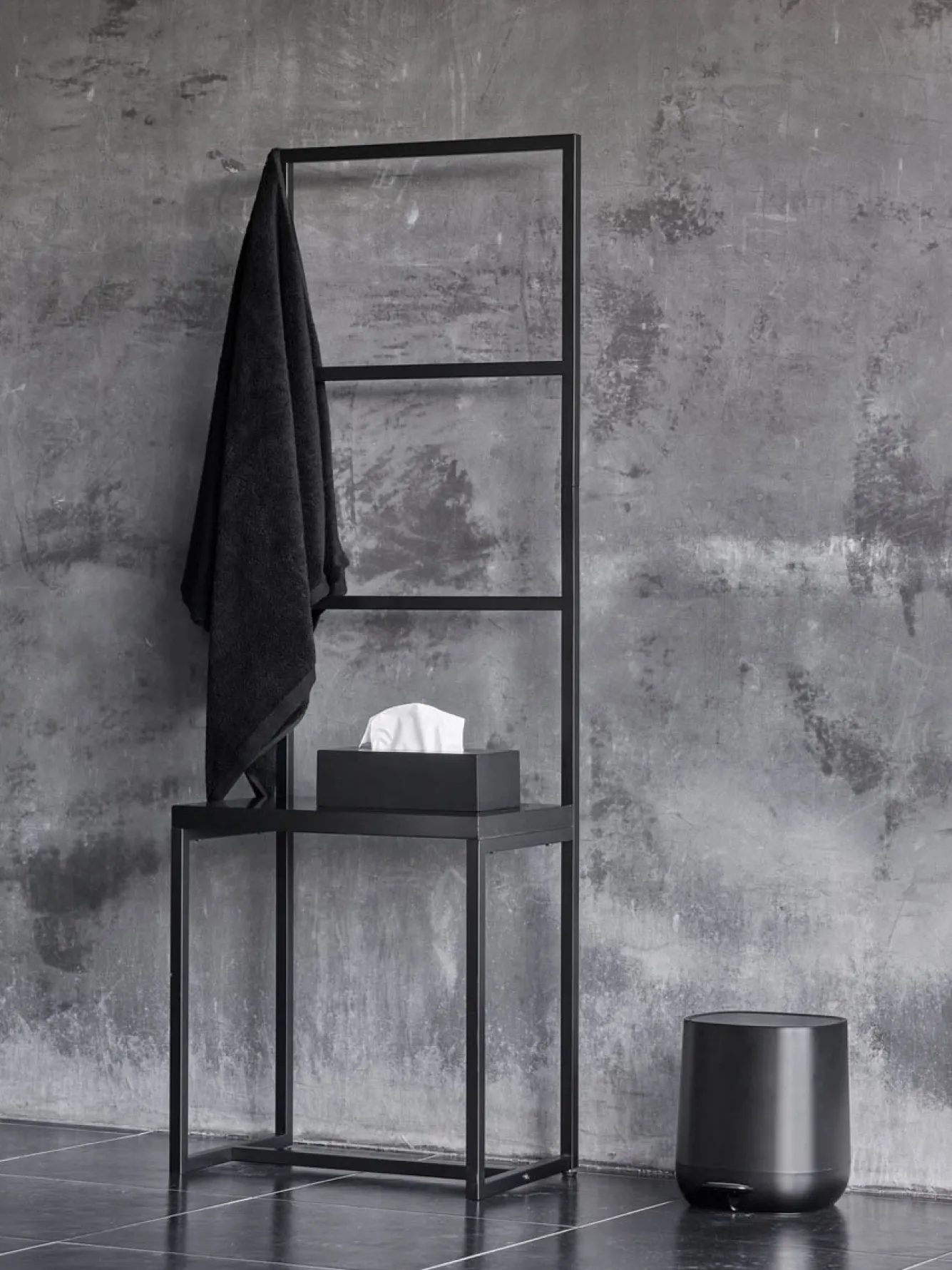 Aquanova Bath textiles LONDON color Black-09