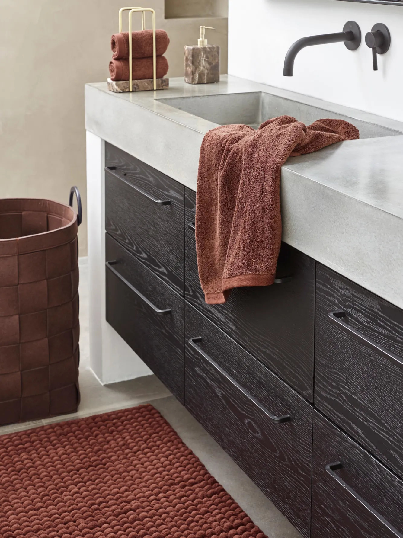 Aquanova Bath textiles LONDON color Umber-284