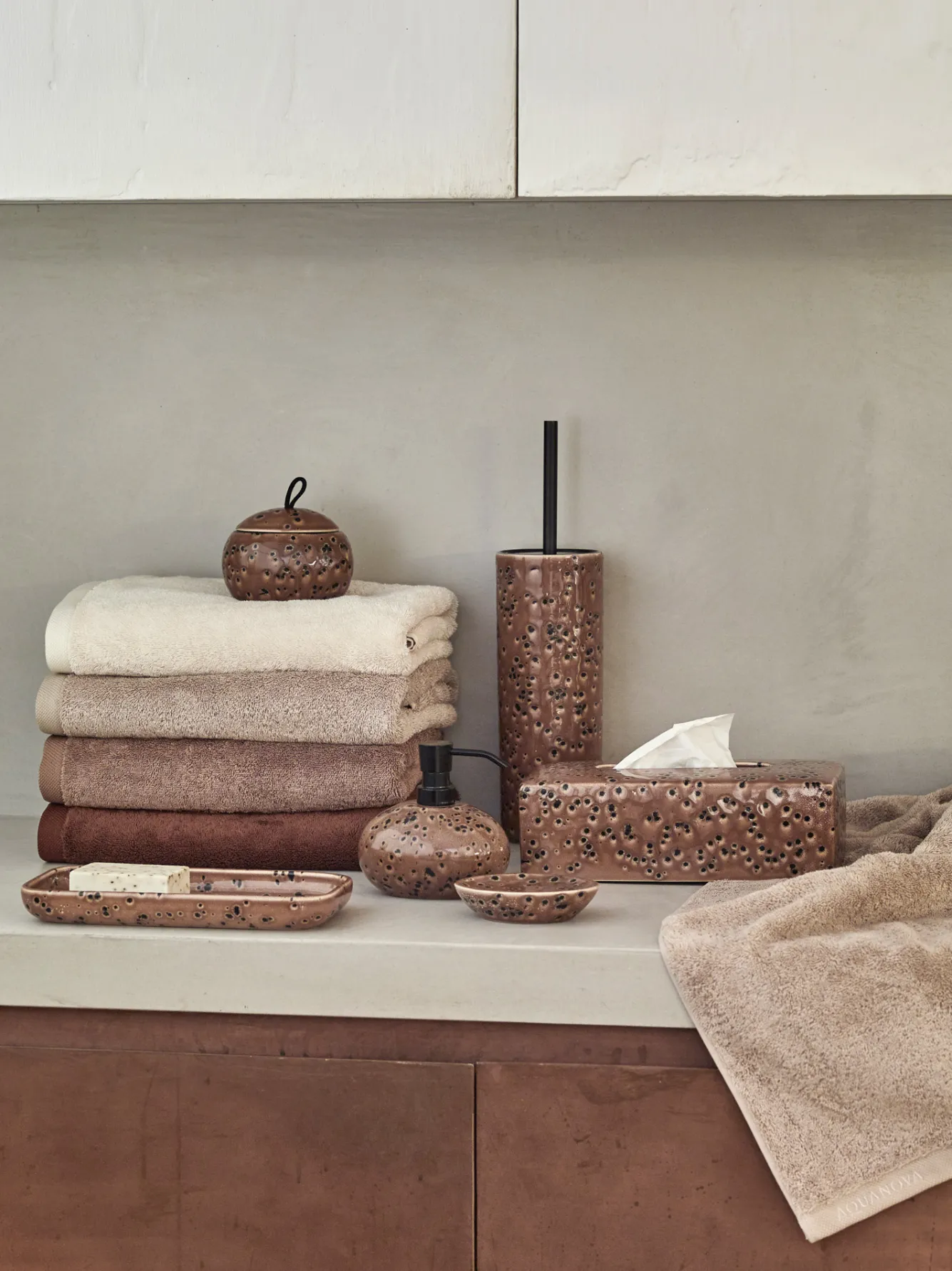 Aquanova Bath towel 70x130 cm LONDON color Nougat-136 (set/3)