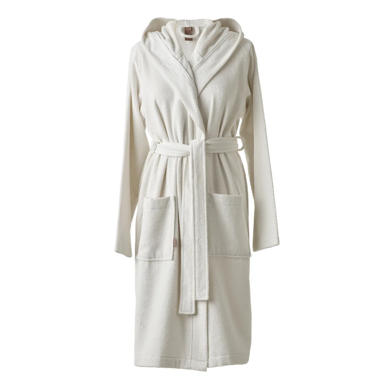 Aquanova Bathrobe with hood OSLO color Cloud (white) Size L