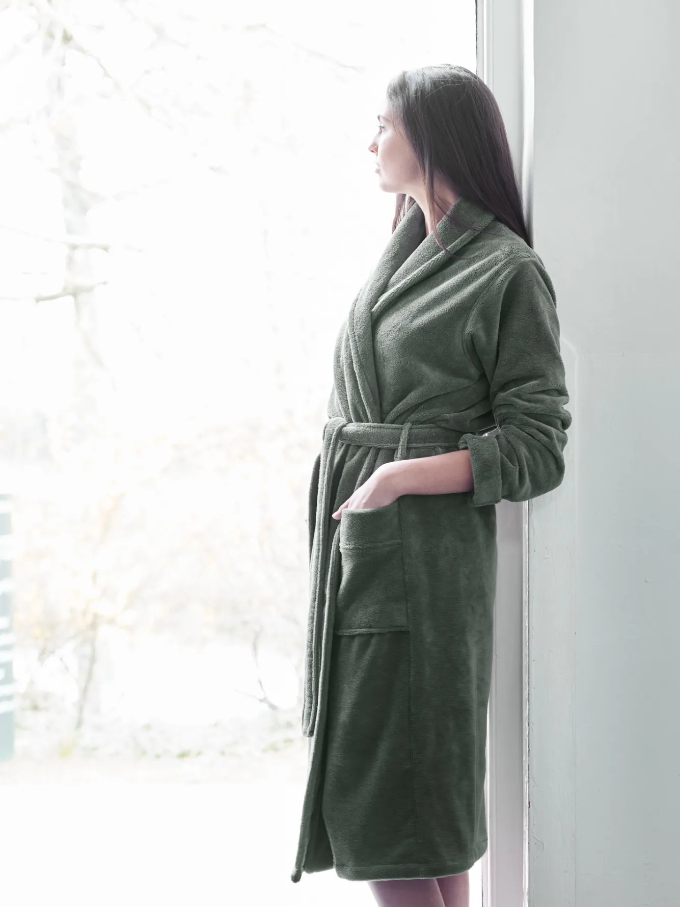 Aquanova Bathrobe EINAR color Forest-269 (green)