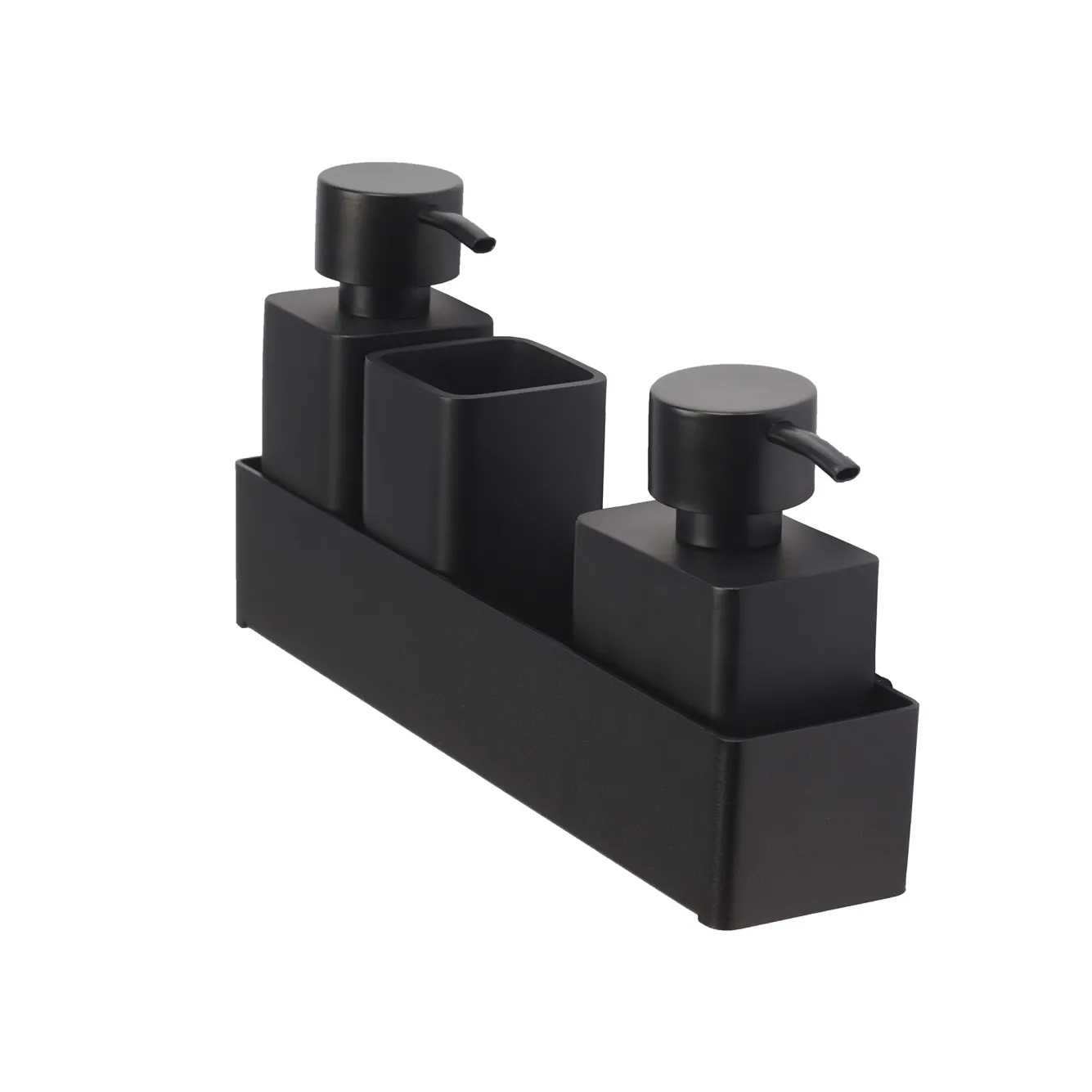 Aquanova Cup / toothbrush holder KHANA color Black-09