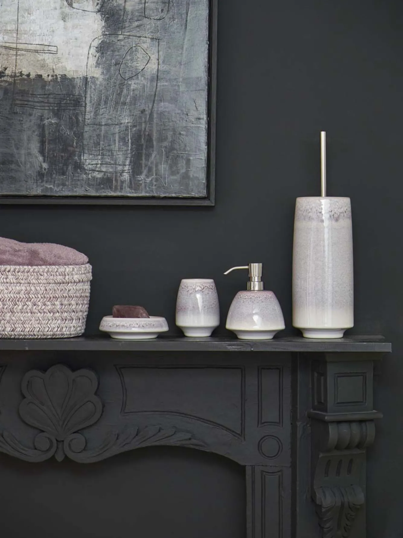 Aquanova Cup / toothbrush holder FIGO color Malva-883