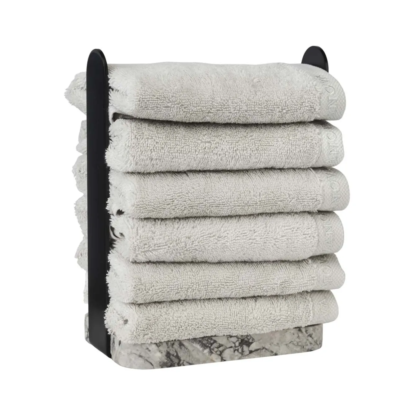 Aquanova Guest towel holder NERO color Alba (grey)