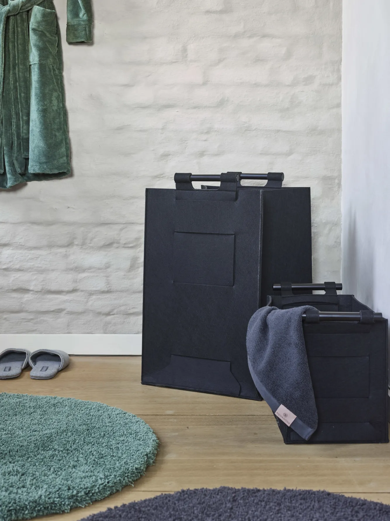 Aquanova Laundry basket LUZ color Black (LUZLAL-09)
