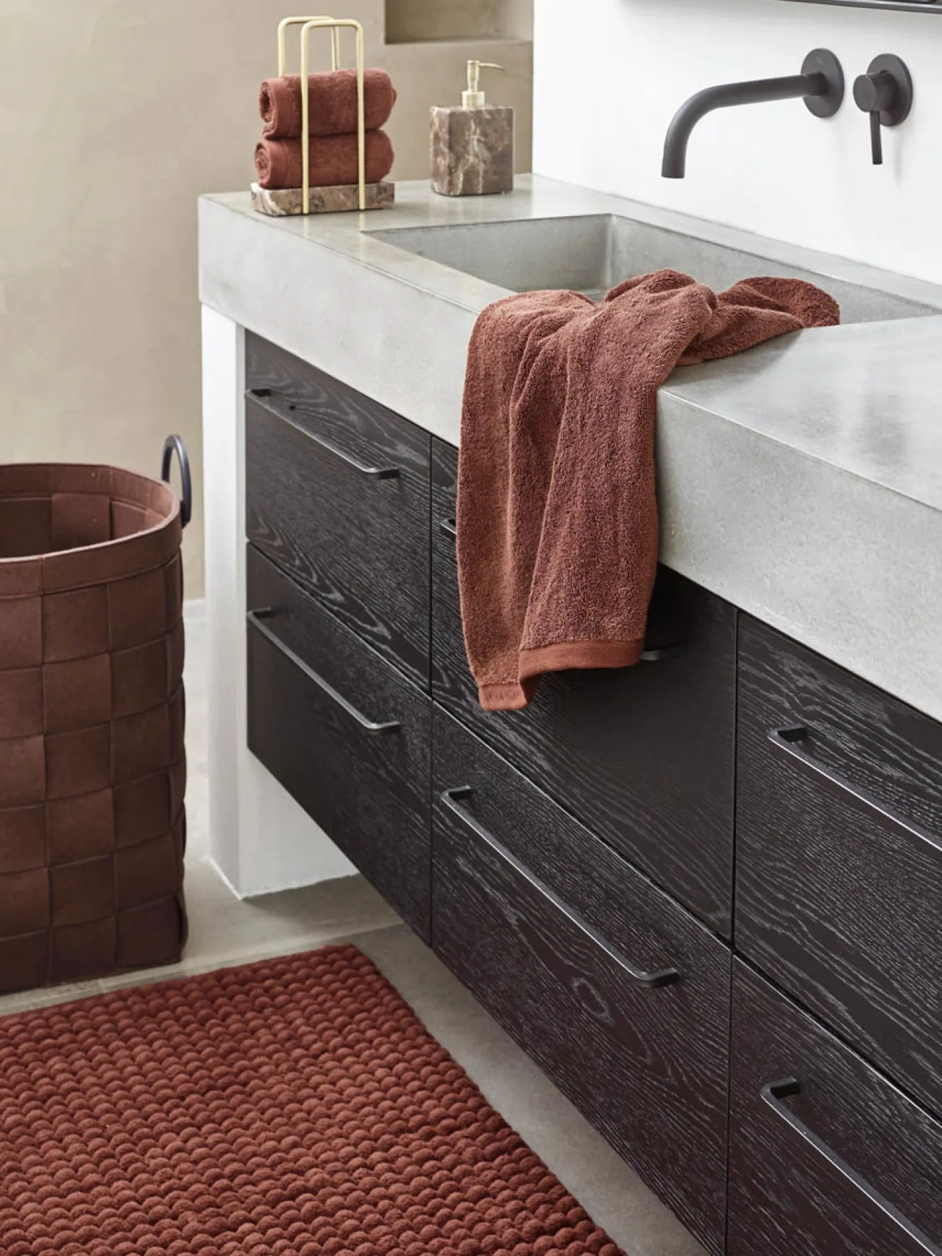 Aquanova Laundry basket DIX color Maroon (DIXLAL-461)