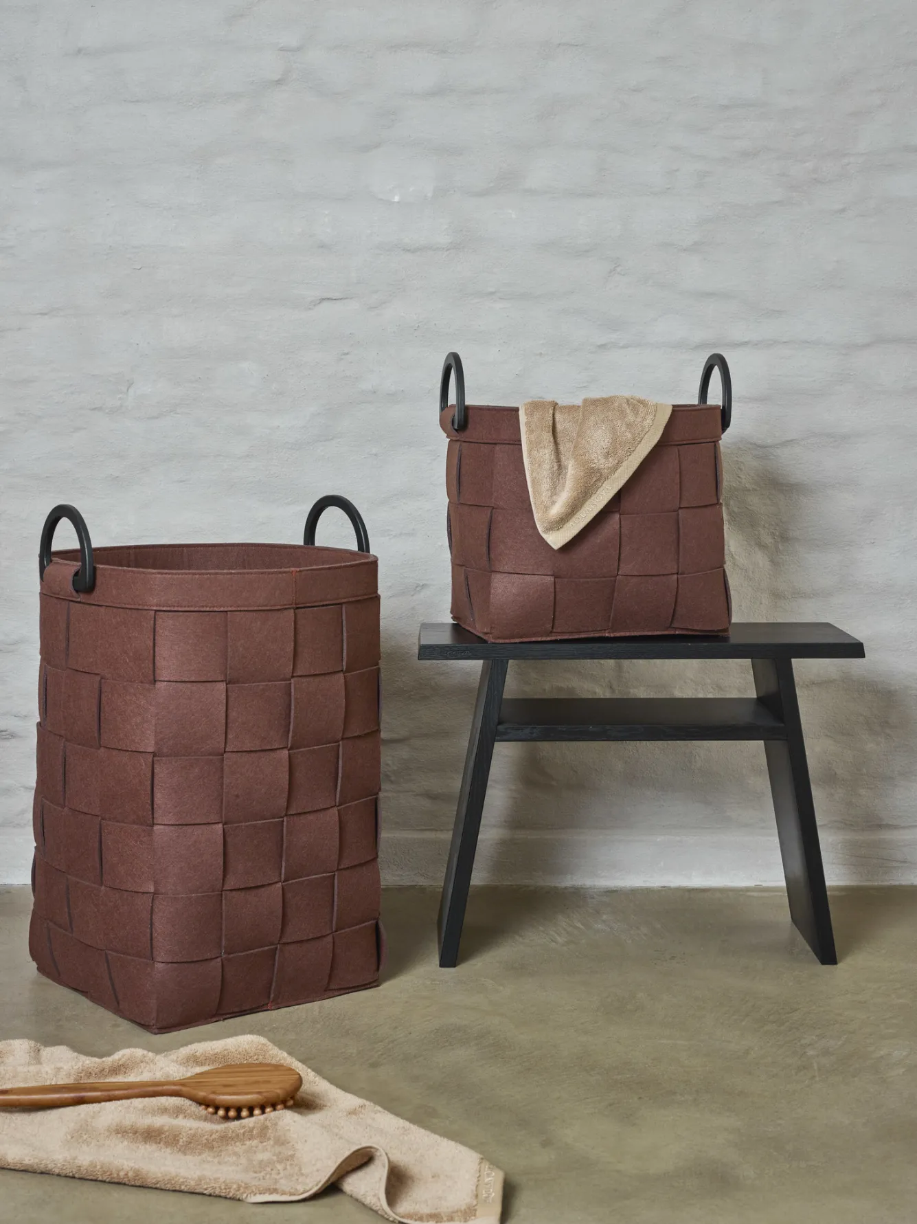 Aquanova Laundry basket DIX color Maroon (DIXLAL-461)