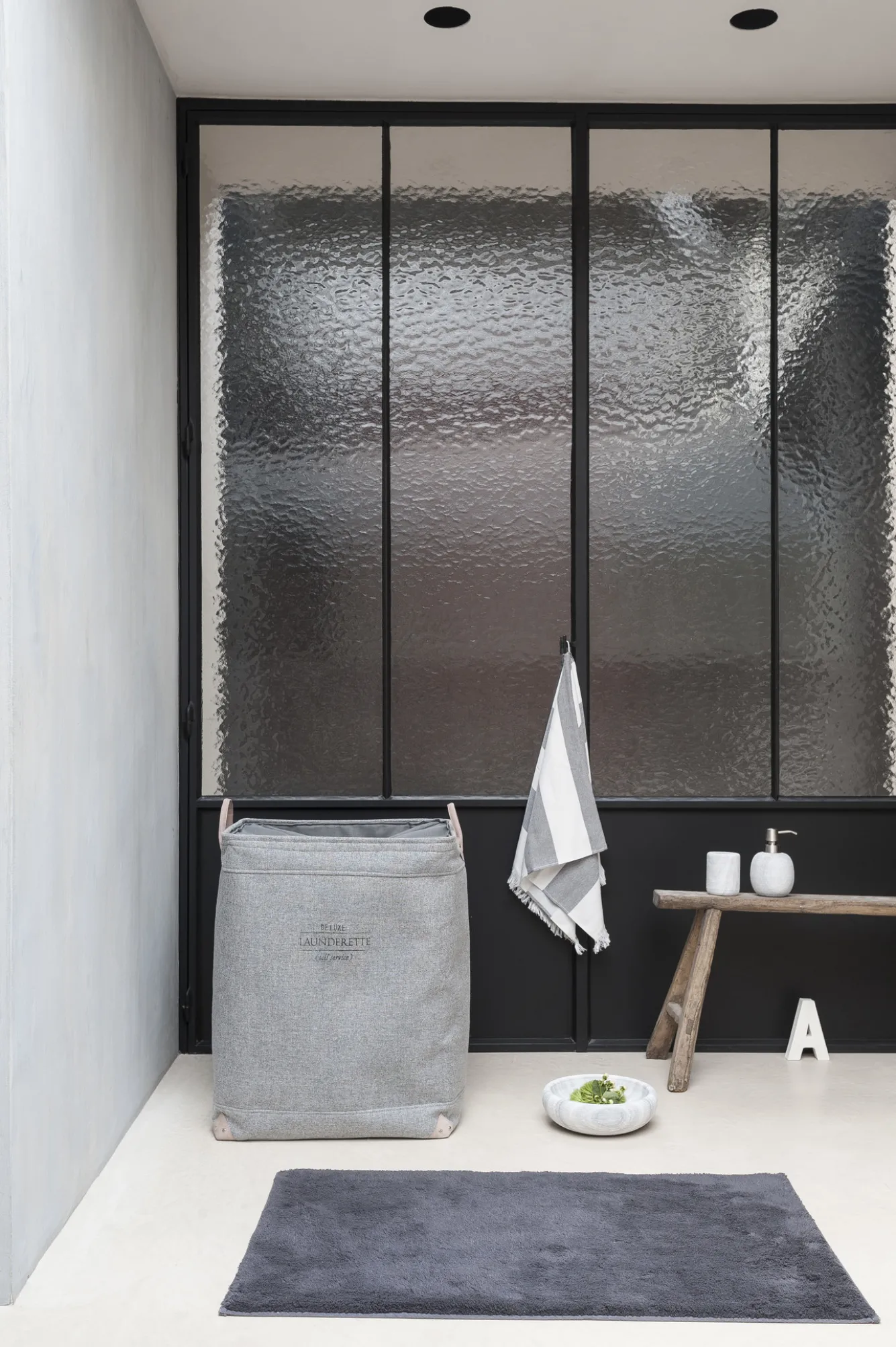 Aquanova Laundry basket LUBIN Silver Gray-95