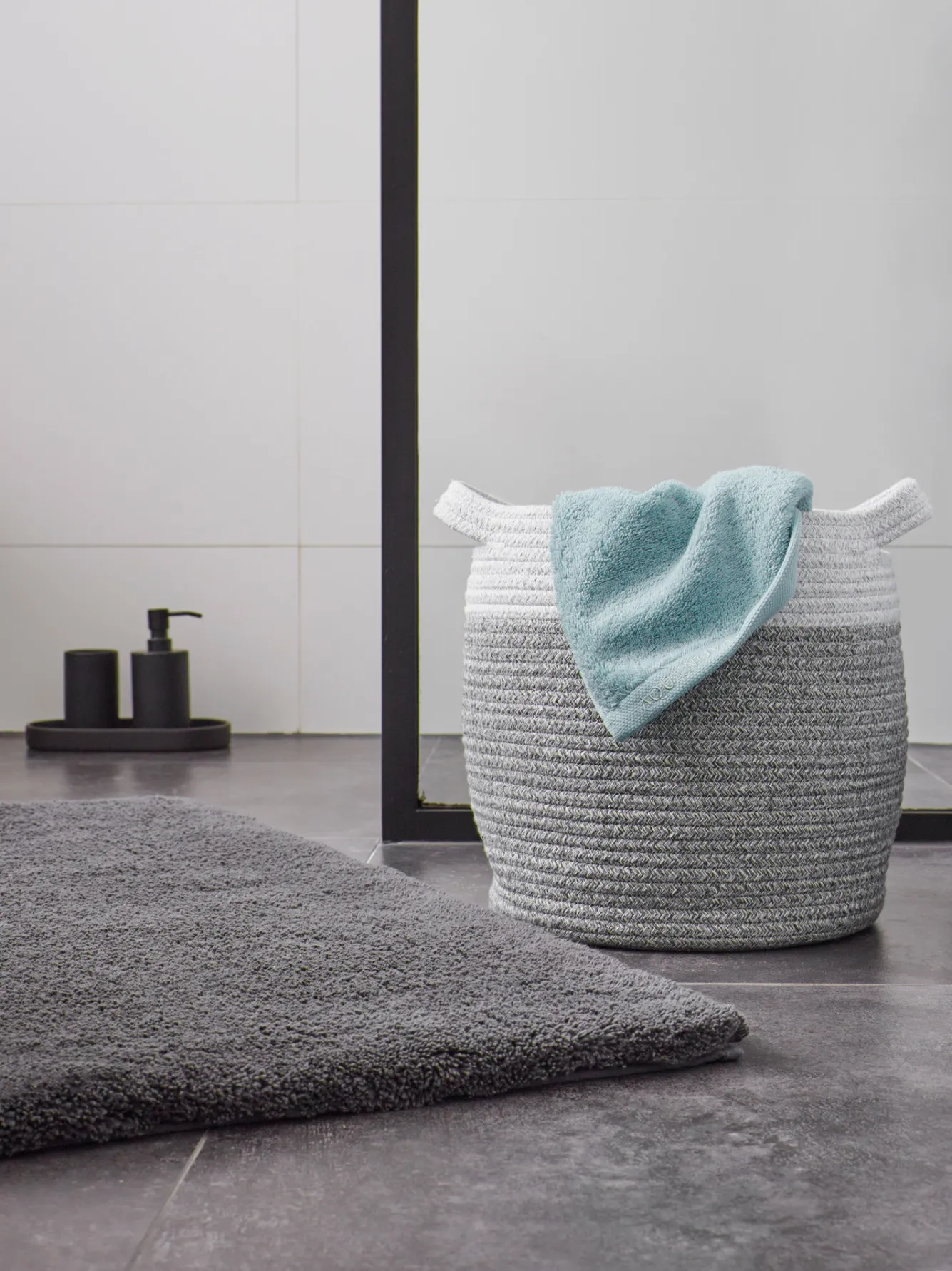 Aquanova Laundry basket Osman Silver Gray-95 (gray) large