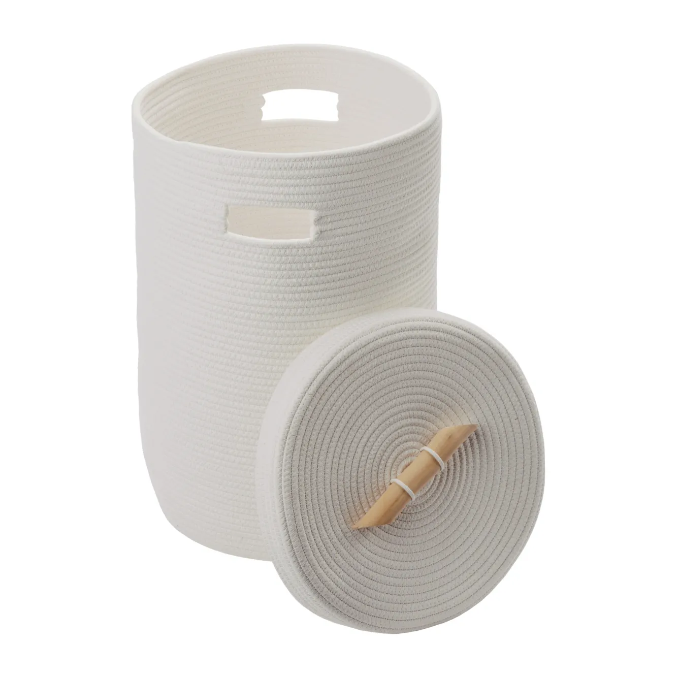 Aquanova Laundry basket OTIS color Ivory-10 (ivory / white)