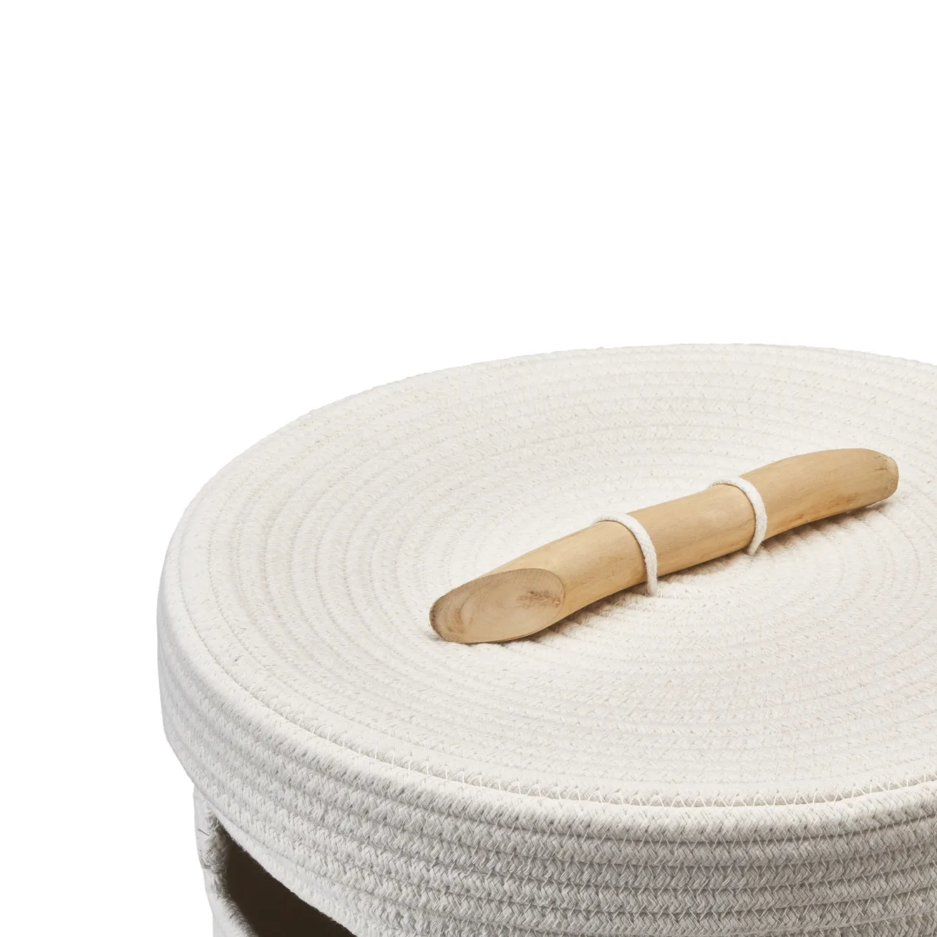 Aquanova Laundry basket OTIS color Ivory-10 (ivory / white)