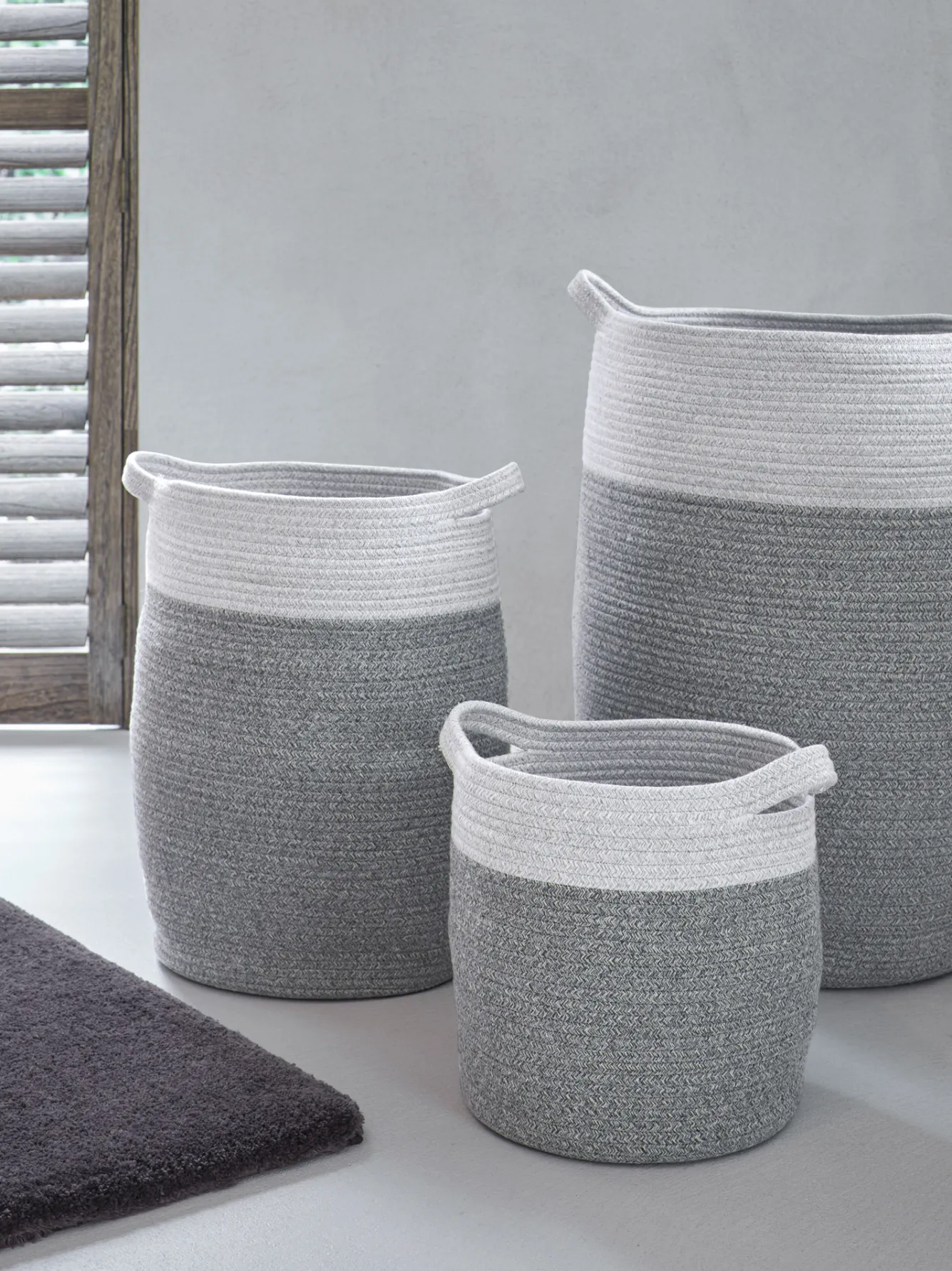 Aquanova Laundry basket Osman Silver Gray-95 (gray) small