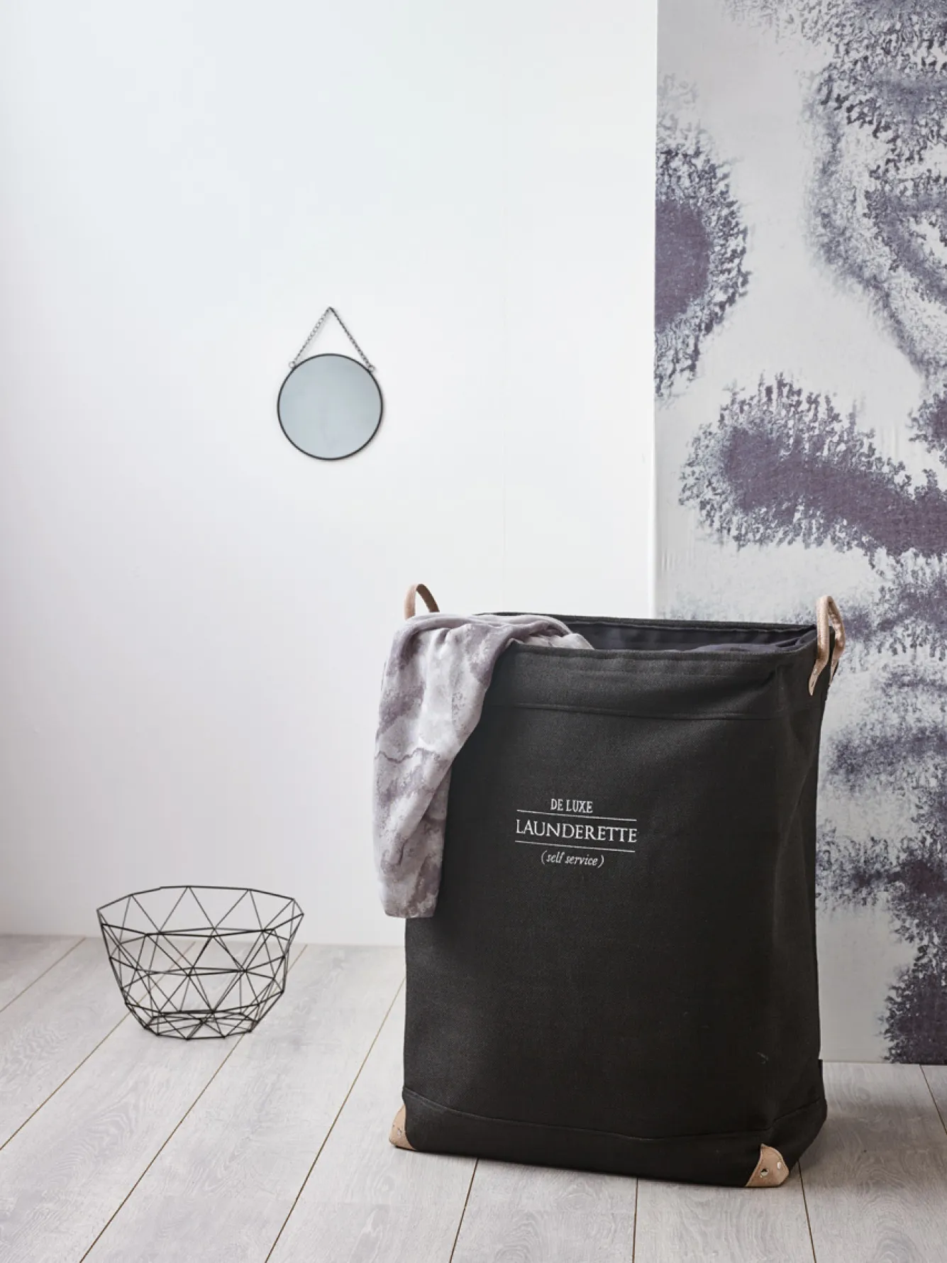 Aquanova Laundry basket LUBIN Black-09