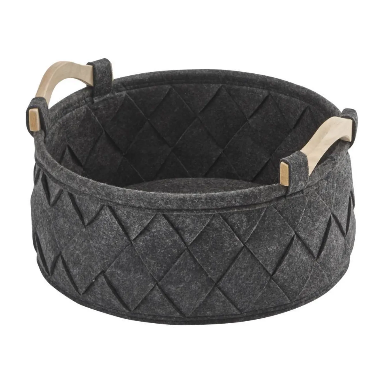 Aquanova Storage basket AMY color Dark Gray-98 (gray / anthracite) small