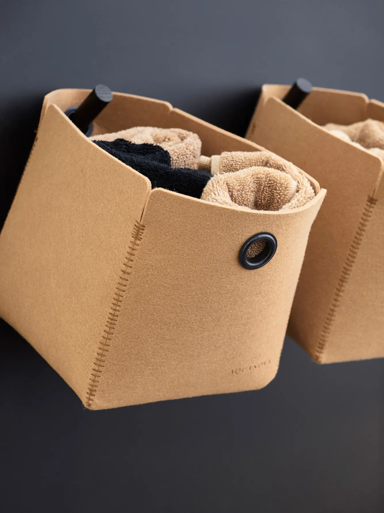 Aquanova Storage basket LIV color Black, black (LIVSBS-09)