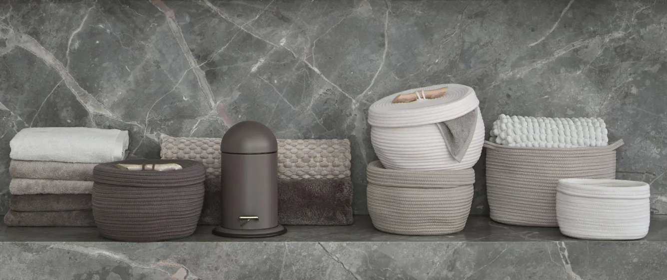 Aquanova Storage basket RENA color Truffle-106 (Small)