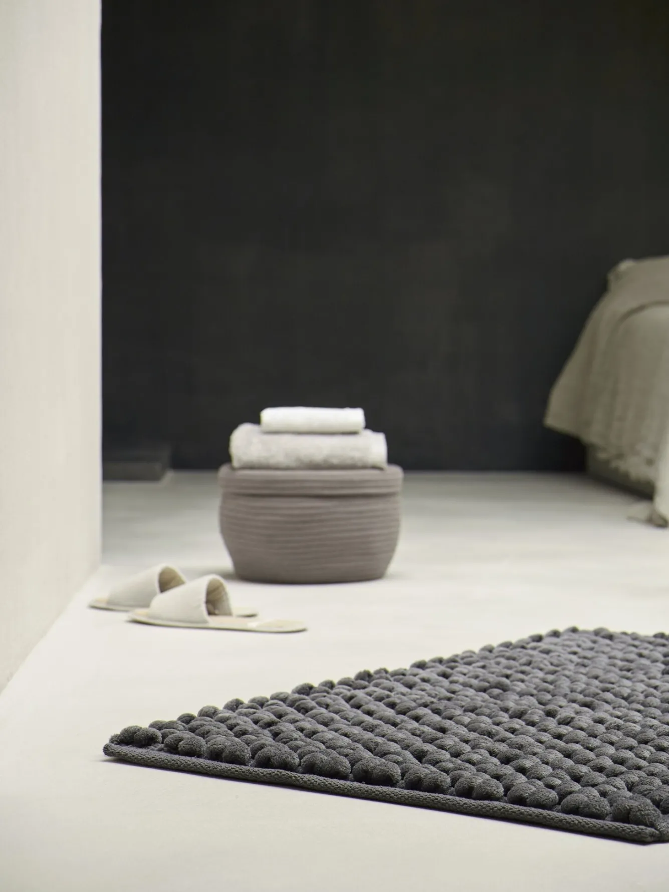 Aquanova Storage basket OTIS color Truffle-106 (beige / greige)