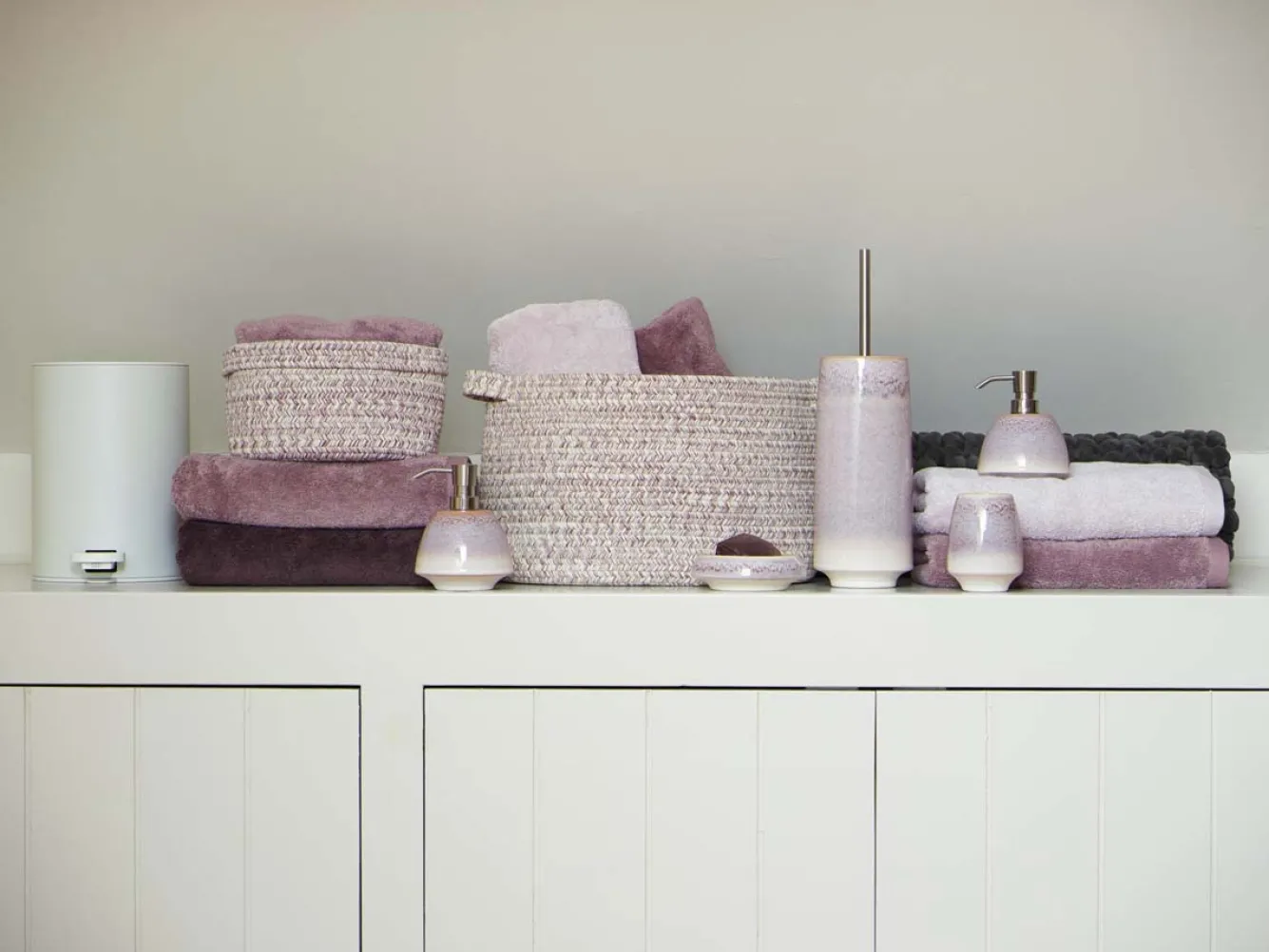 Aquanova Storage basket RENA color Malva-883 (Small)