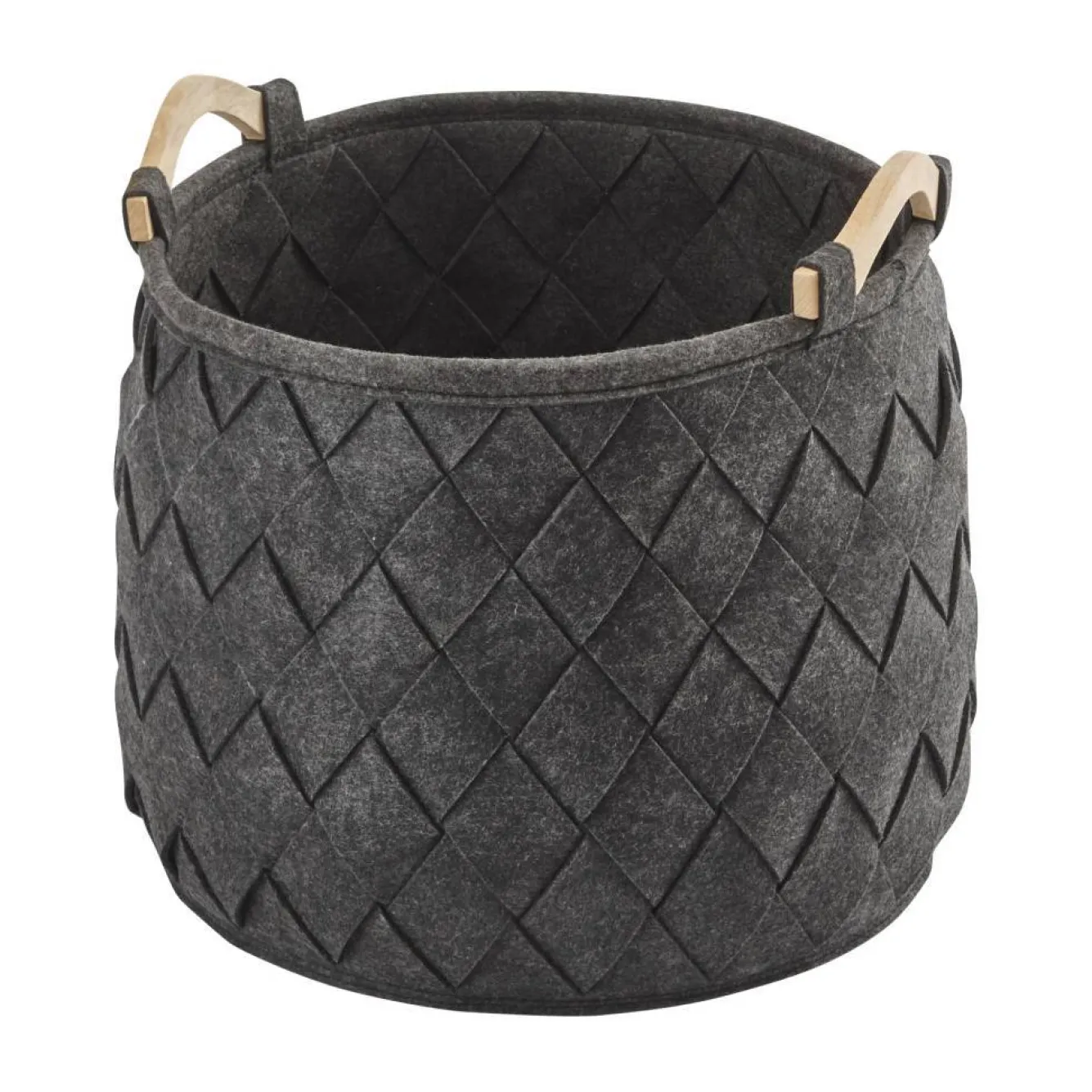 Aquanova Storage basket AMY color Dark Gray-98 (gray / anthracite) medium