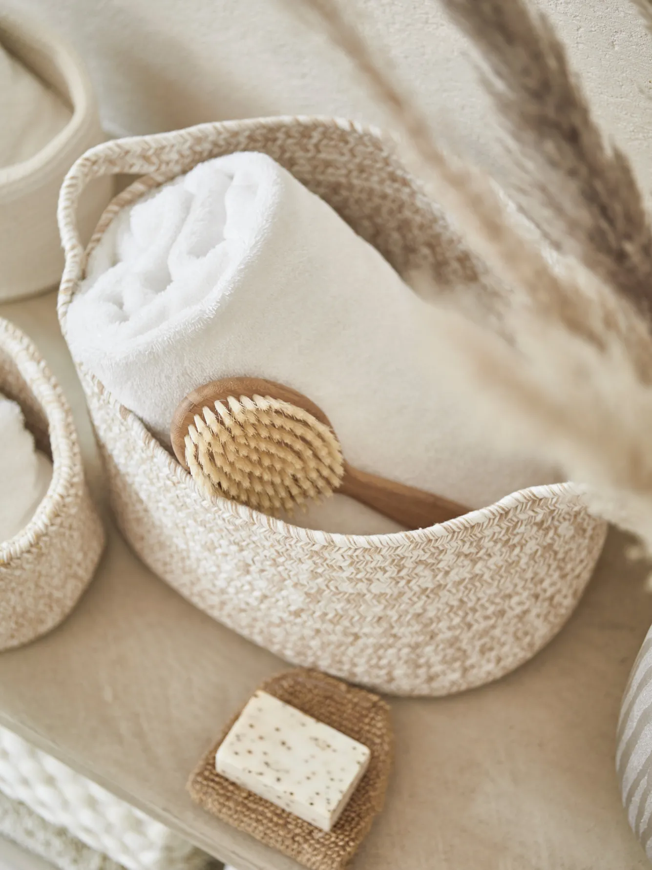 Aquanova Storage basket RENA color Birch-806 (Small)