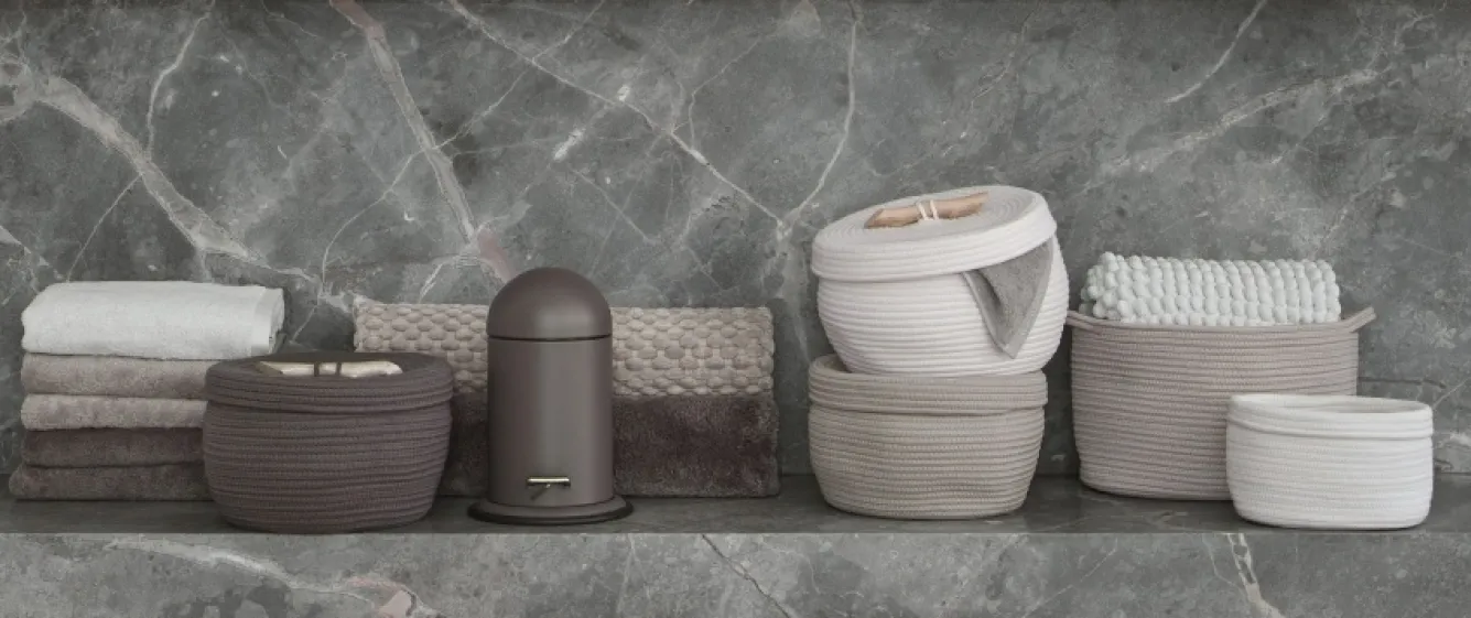 Aquanova Storage basket RENA color Ivory-10 (Small)