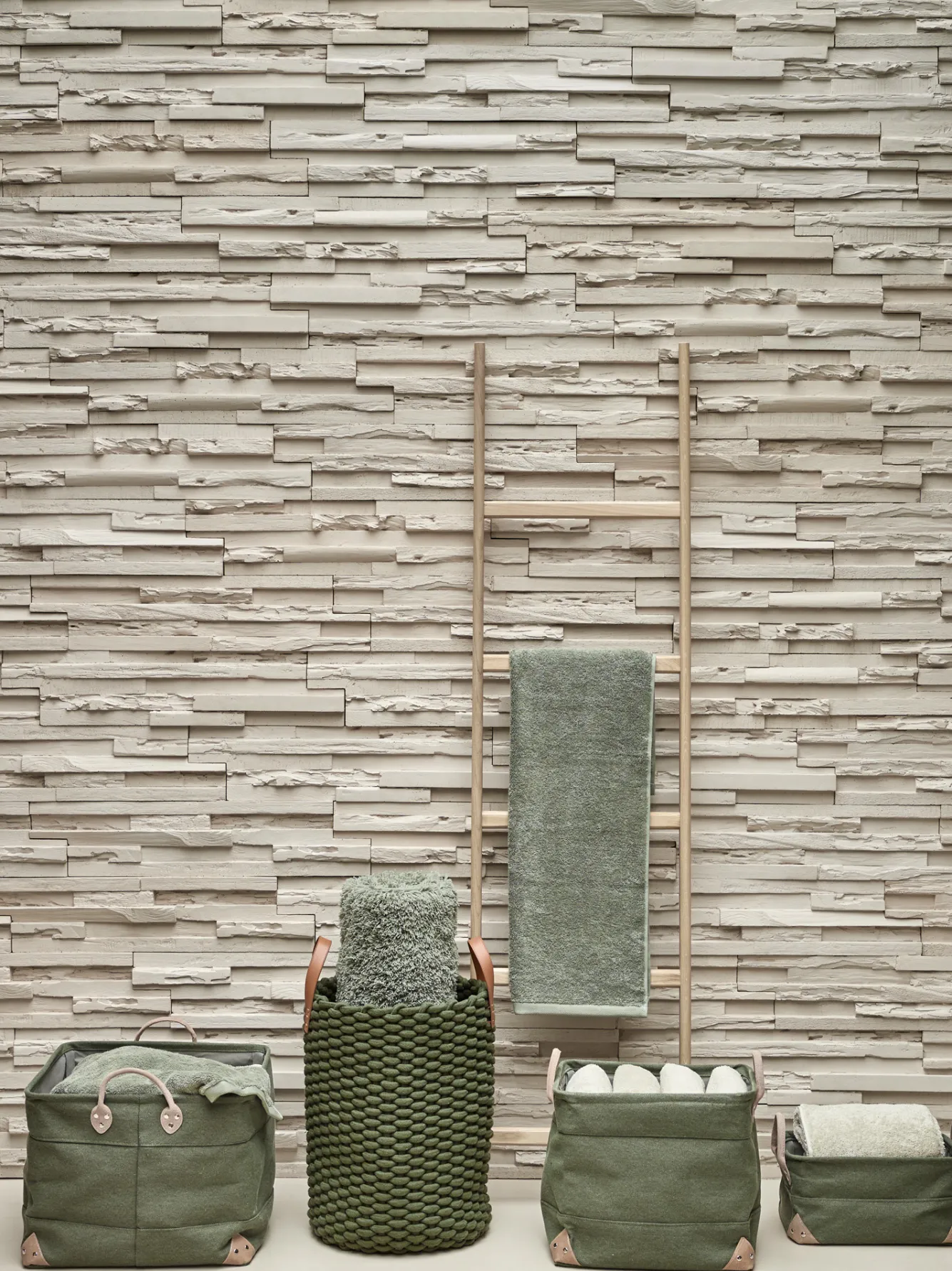 Aquanova Storage basket LUBIN Sage Green-582 (Medium)