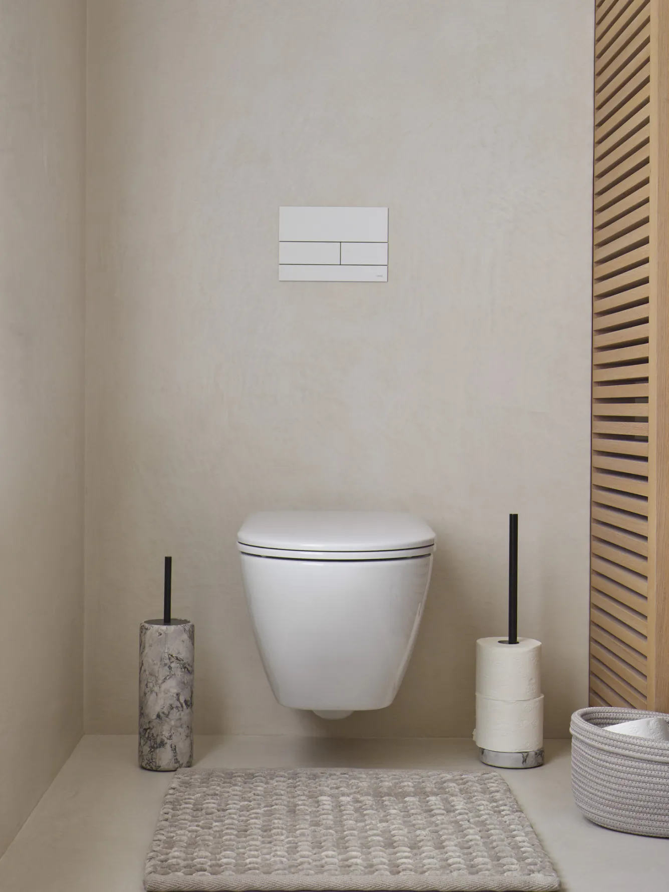 Aquanova Toilet brush holder NERO color Alba (gray)