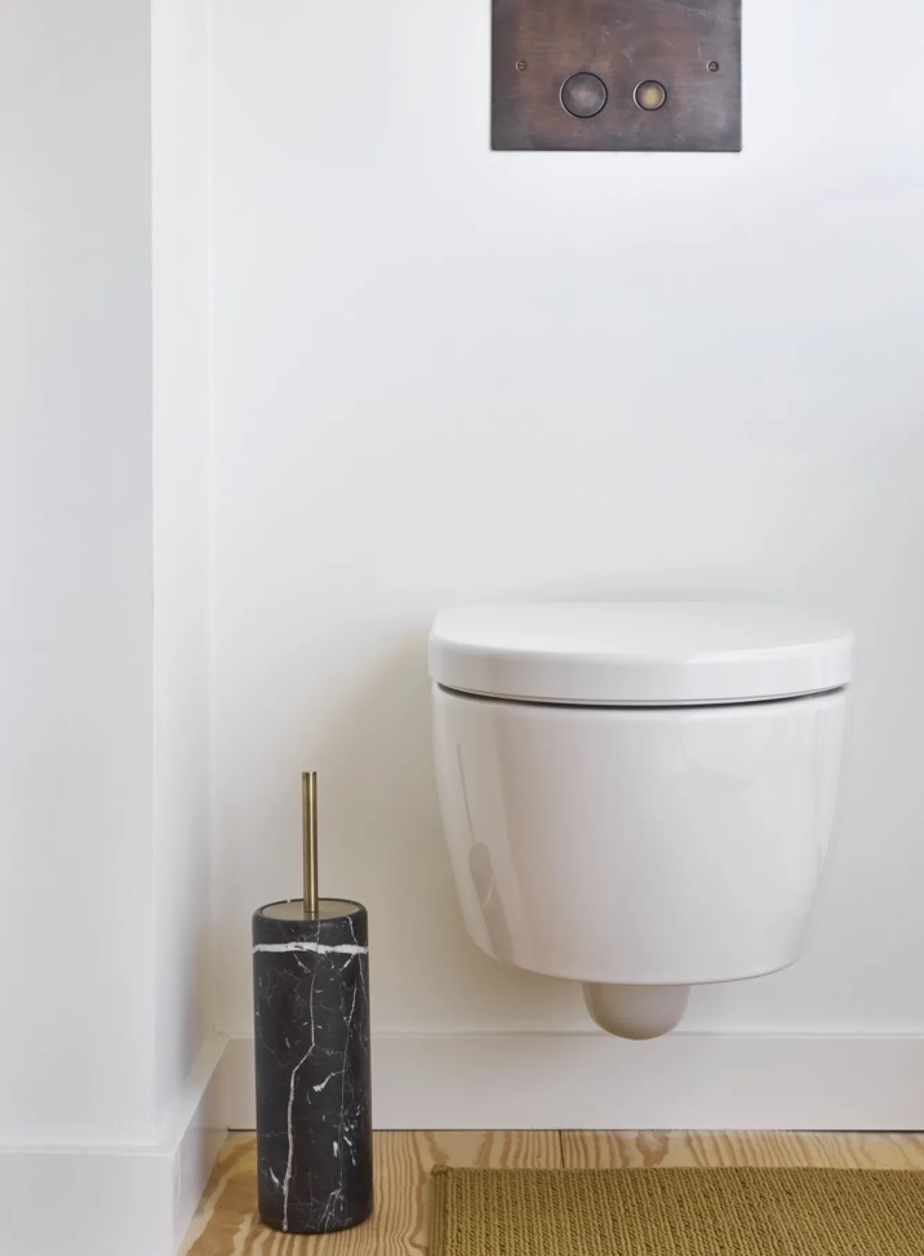 Aquanova Toilet brush holder NERO color Black (black)
