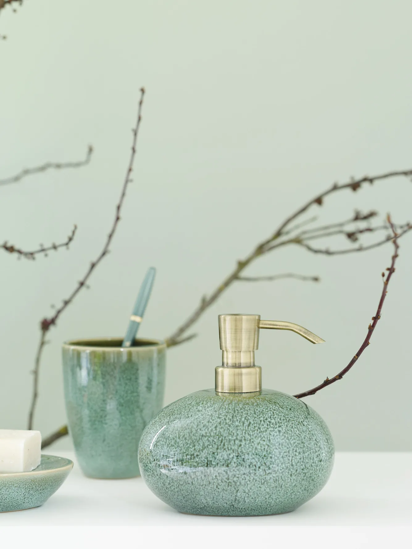 Aquanova Toilet brush holder UGO color Forest-269 (green)