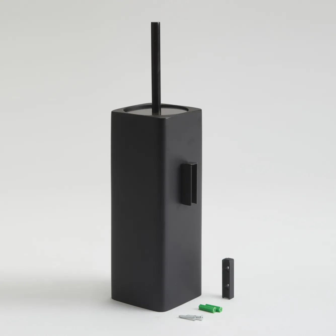 Aquanova Toilet brush holder wall KHANA color Black-09