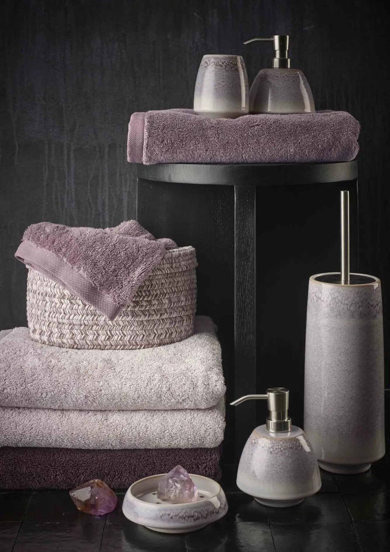 Aquanova Toilet brush holder FIGO color Malva-883