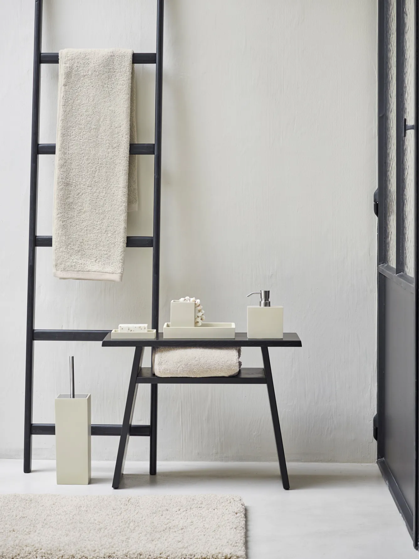 Aquanova Toilet brush holder MOON Linen-16 (MOOBHR-16)