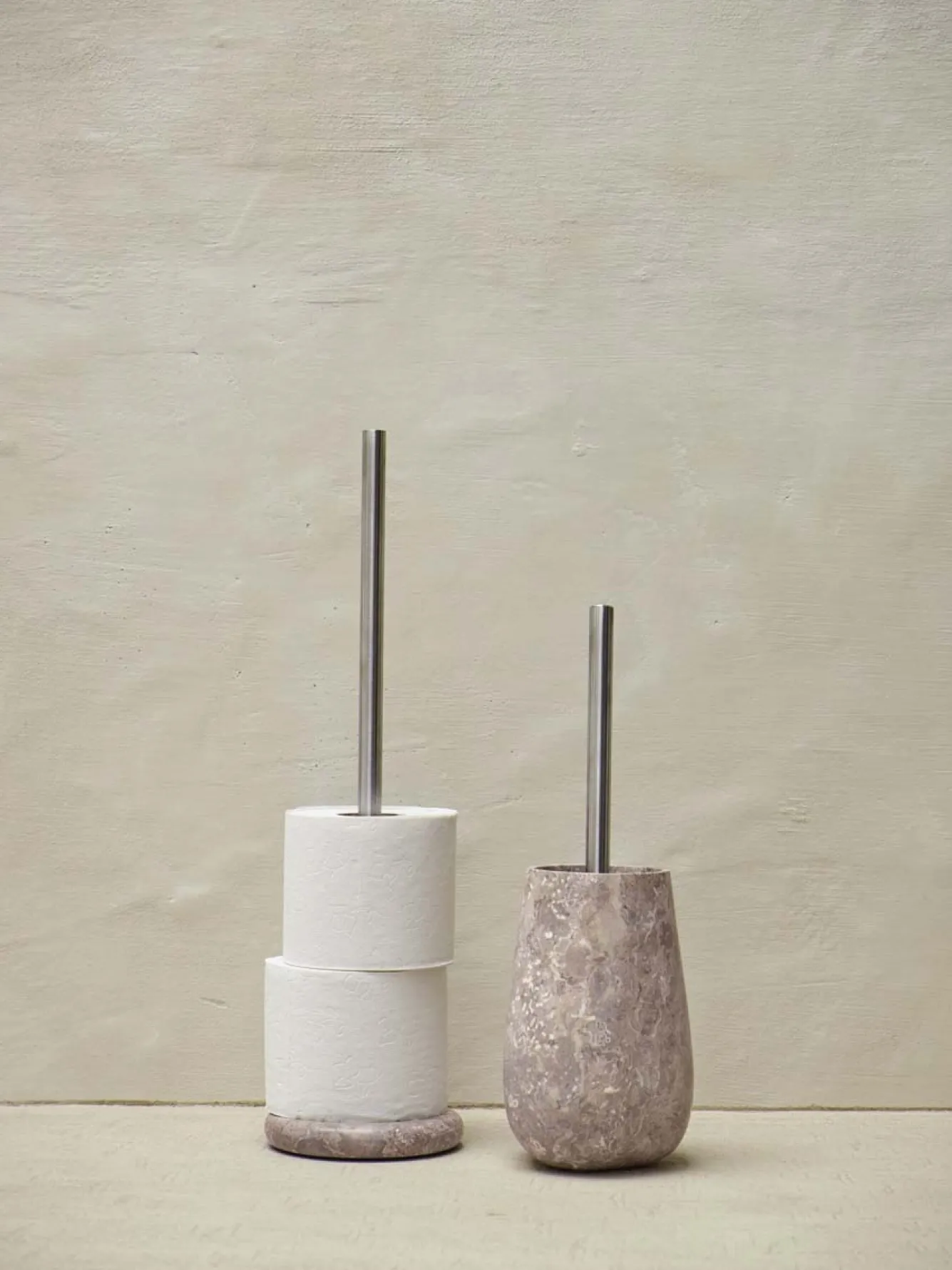 Aquanova Toilet brush holder CONOR color Greige, (gray / beige)