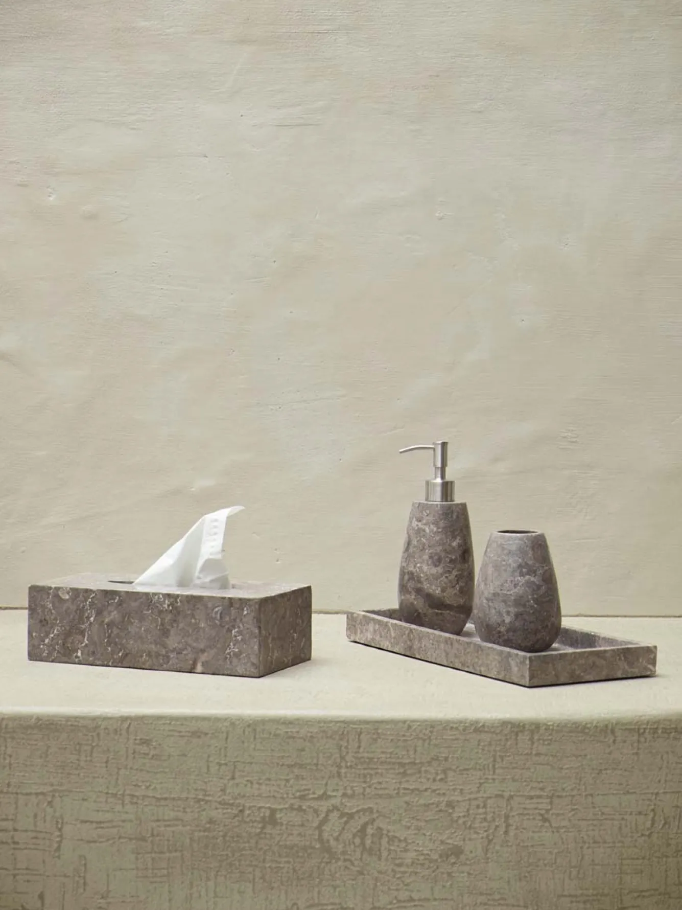 Aquanova Toilet brush holder CONOR color Greige, (gray / beige)