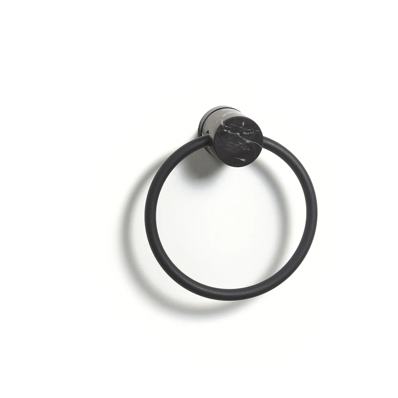 Aquanova Towel ring NERO color Black (black)