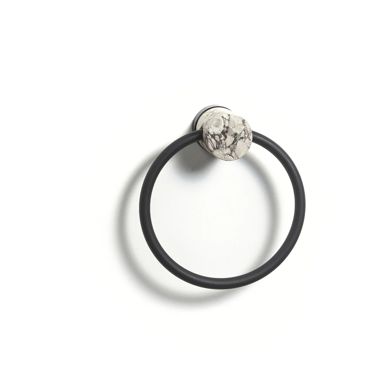 Aquanova Towel ring NERO color Alba (gray)