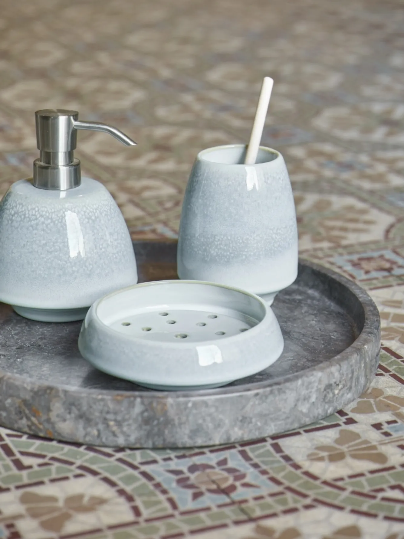 Aquanova Tray / Bowl HAMMAM Dark Gray-98 (round)