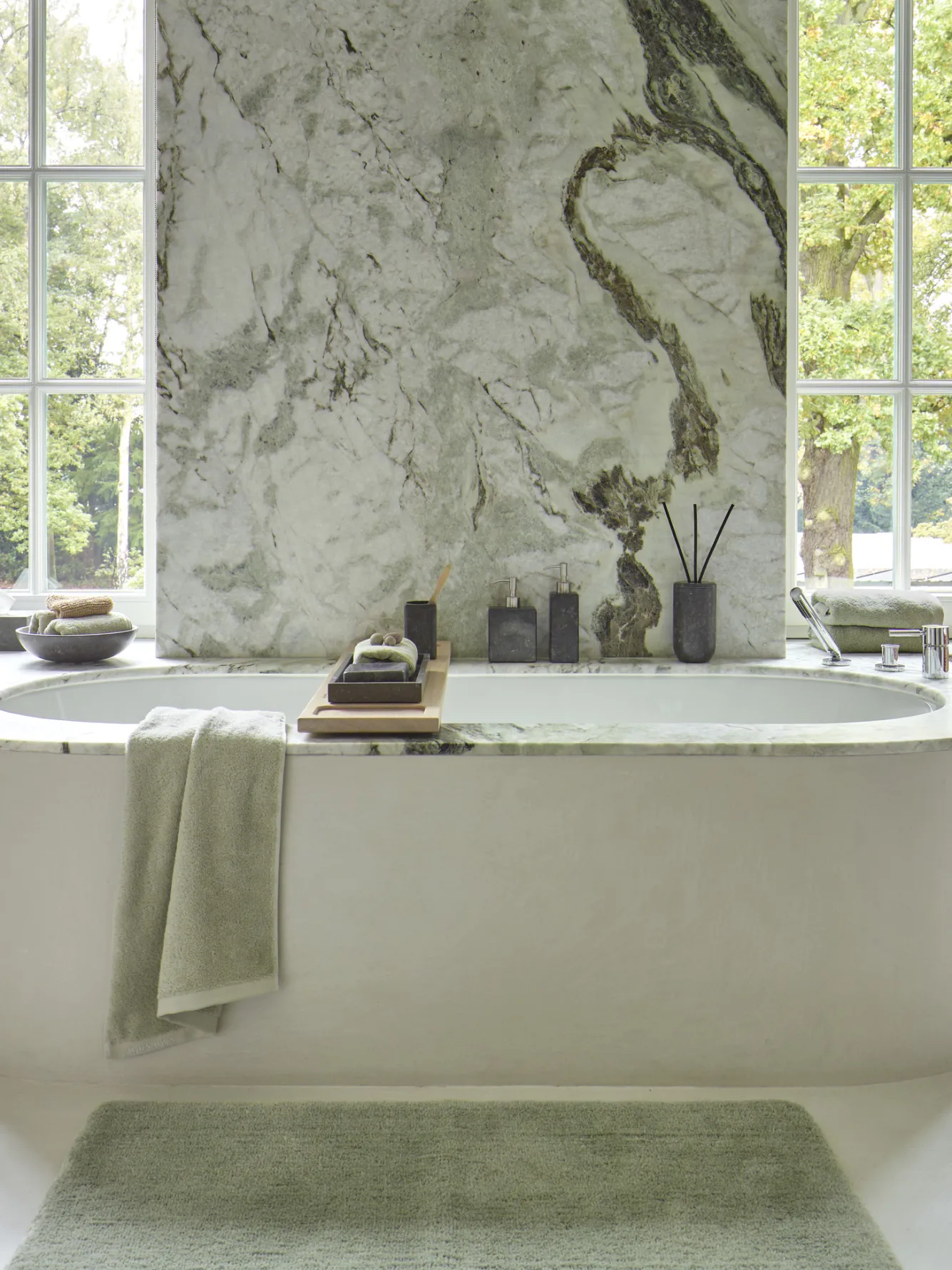 Aquanova Tray / Bowl HAMMAM Dark Gray-98 (rectangle)