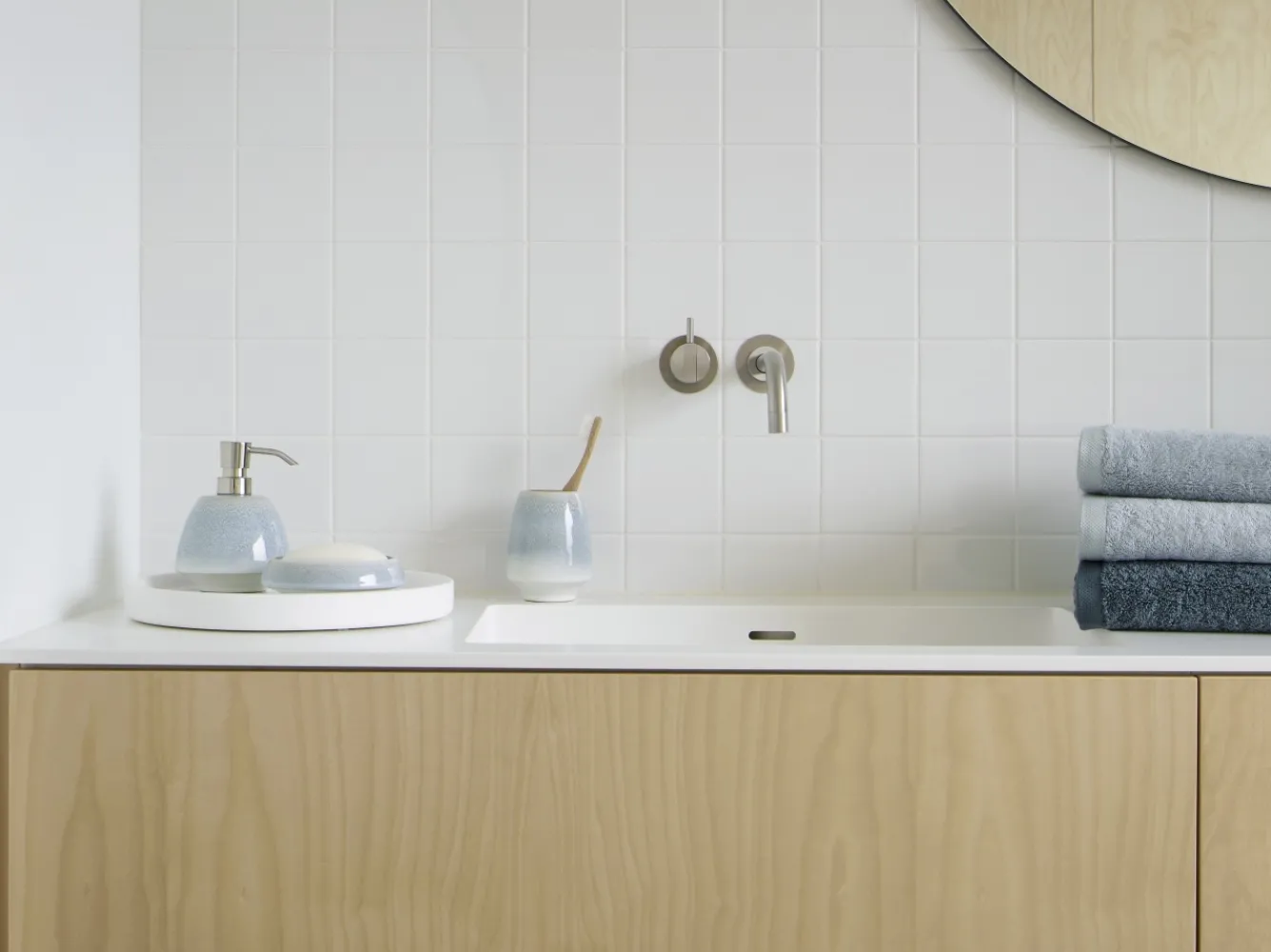 Aquanova Tray / Bowl HAMMAM White (round) HAMTRR-43