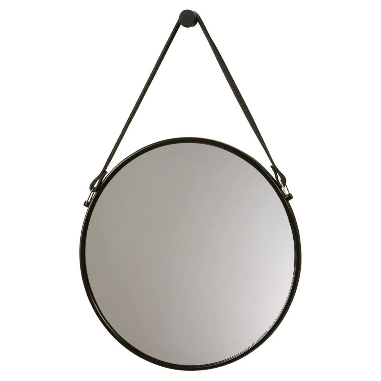Aquanova Wall mirror with belt THYMO black (THYMIR-09)
