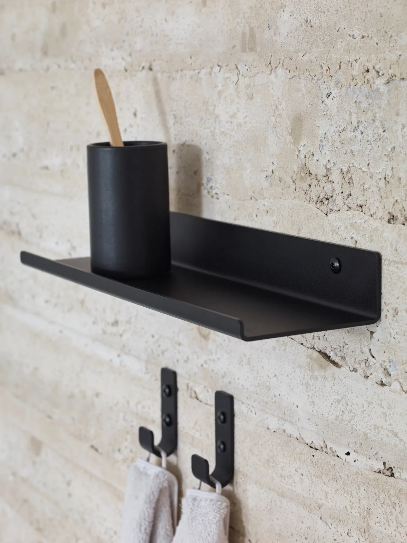 Aquanova Wall shelf CYRA color Black-09