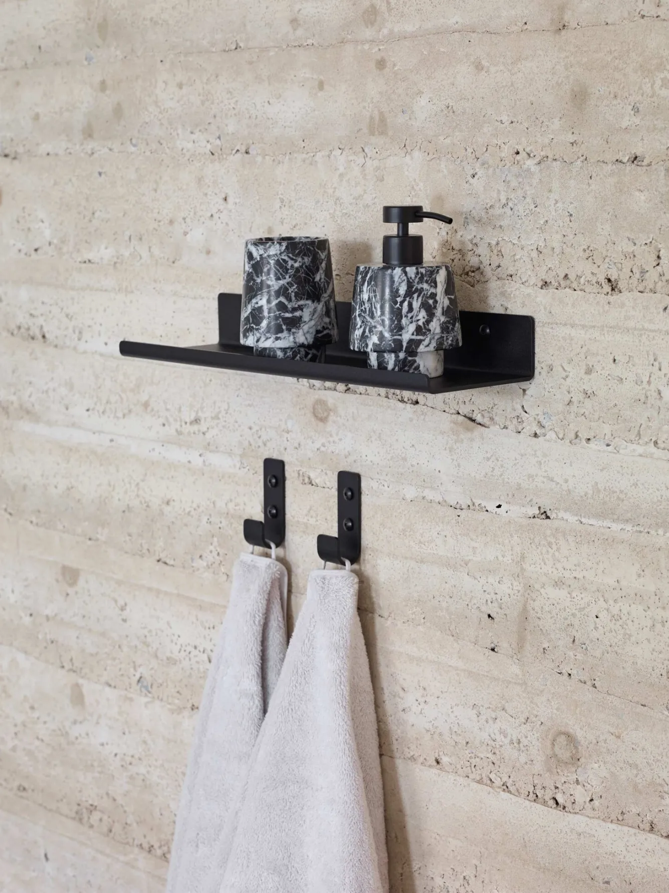 Aquanova Wall shelf CYRA color Black-09