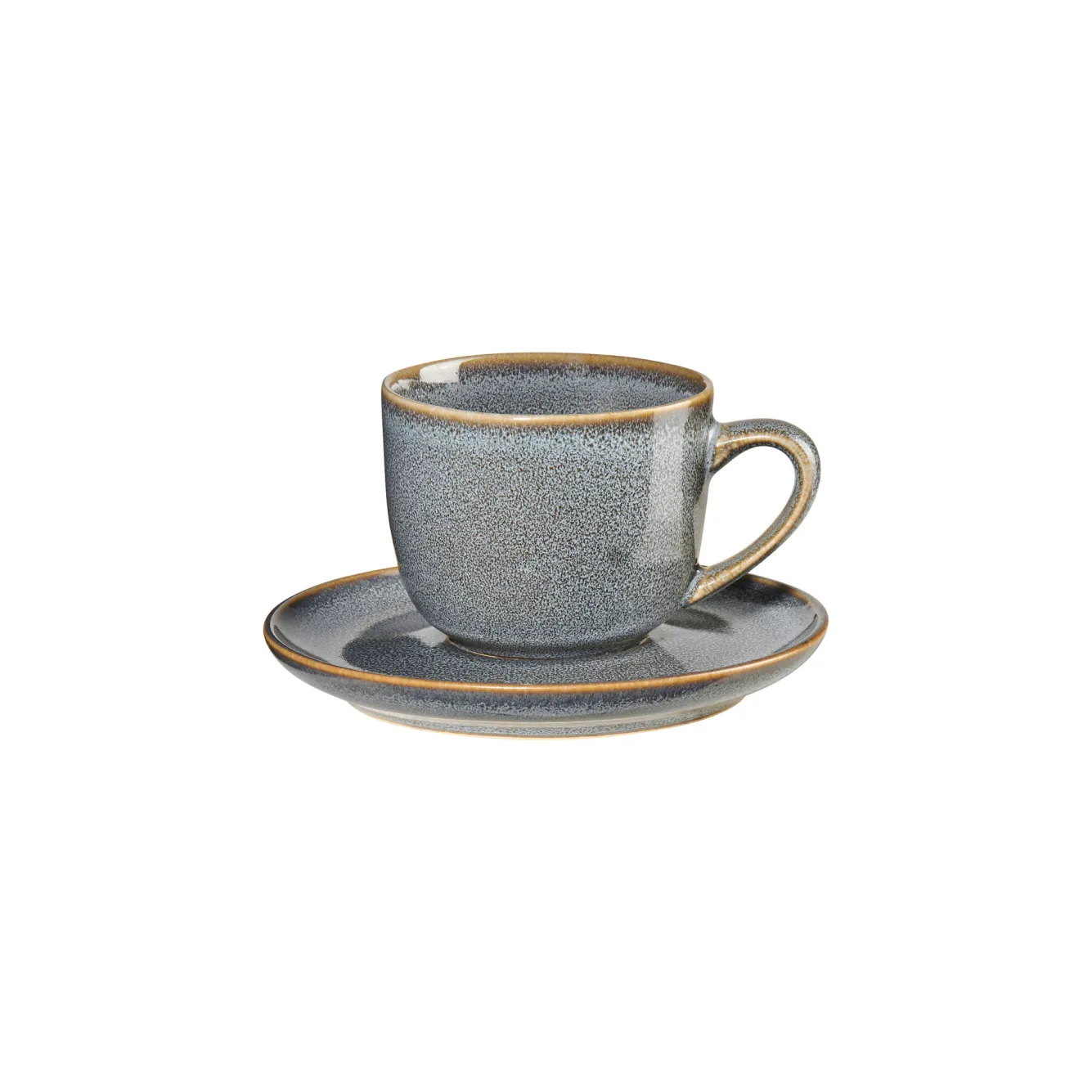ASA Selection SAISONS espresso cup and saucer color Denim (blue)