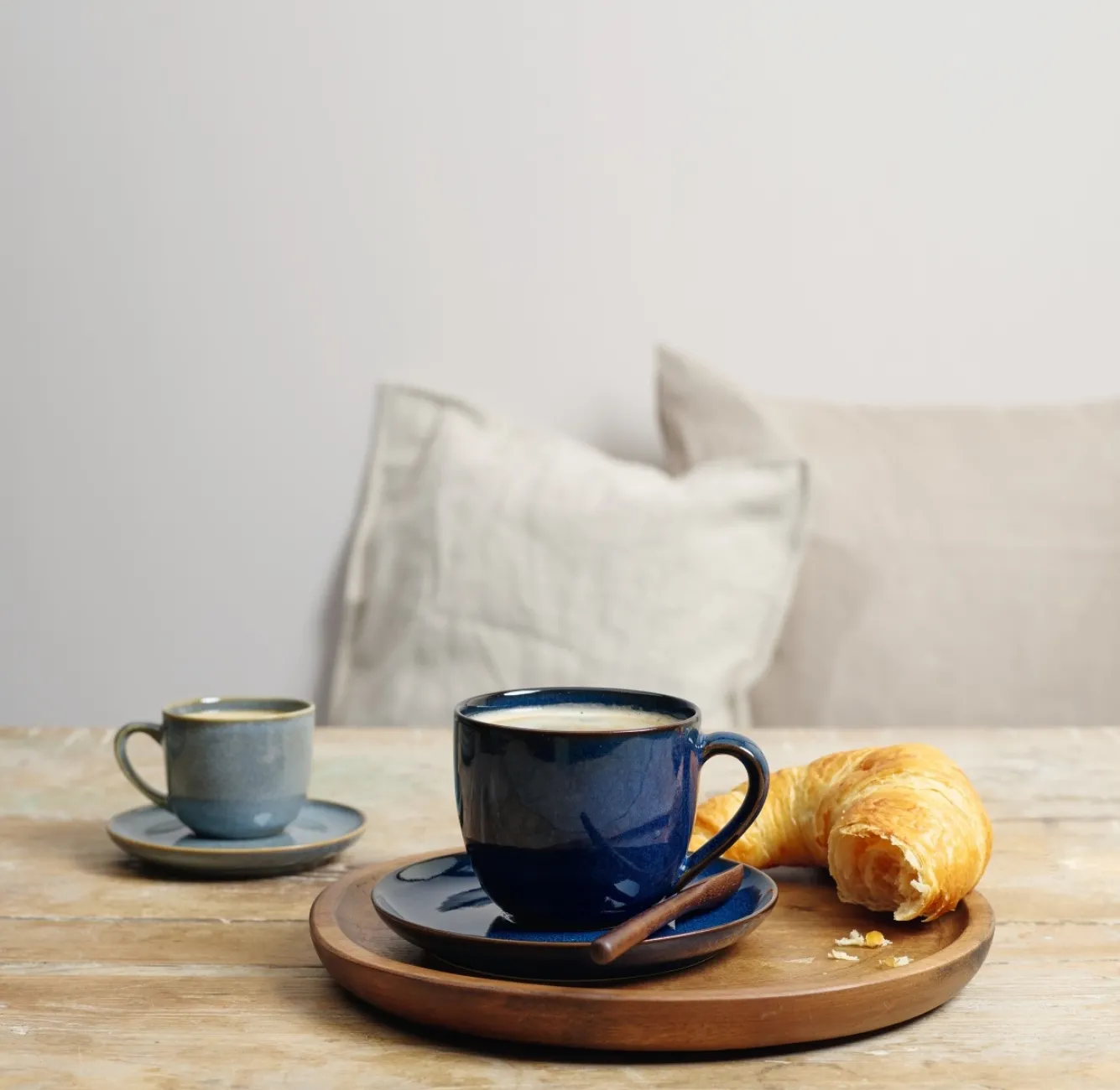 ASA Selection SAISONS espresso cup and saucer color Denim (blue)