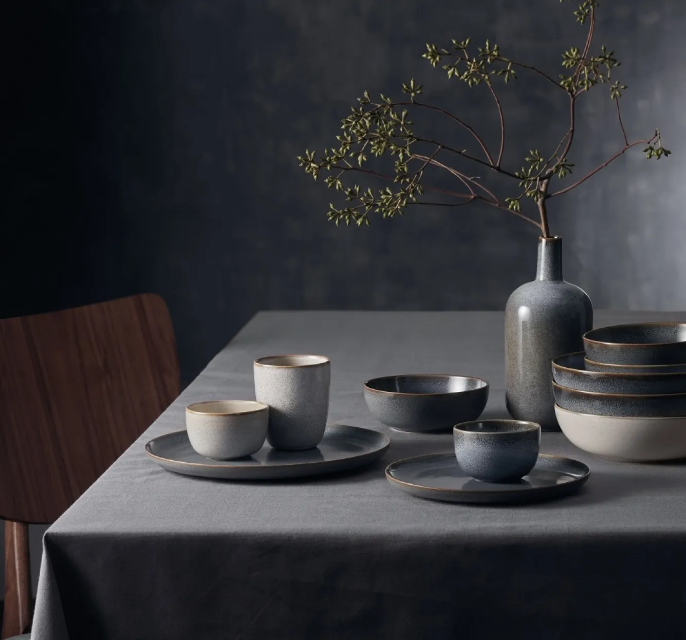 ASA Selection SAISONS flat plate 27 cm color Denim (blue)