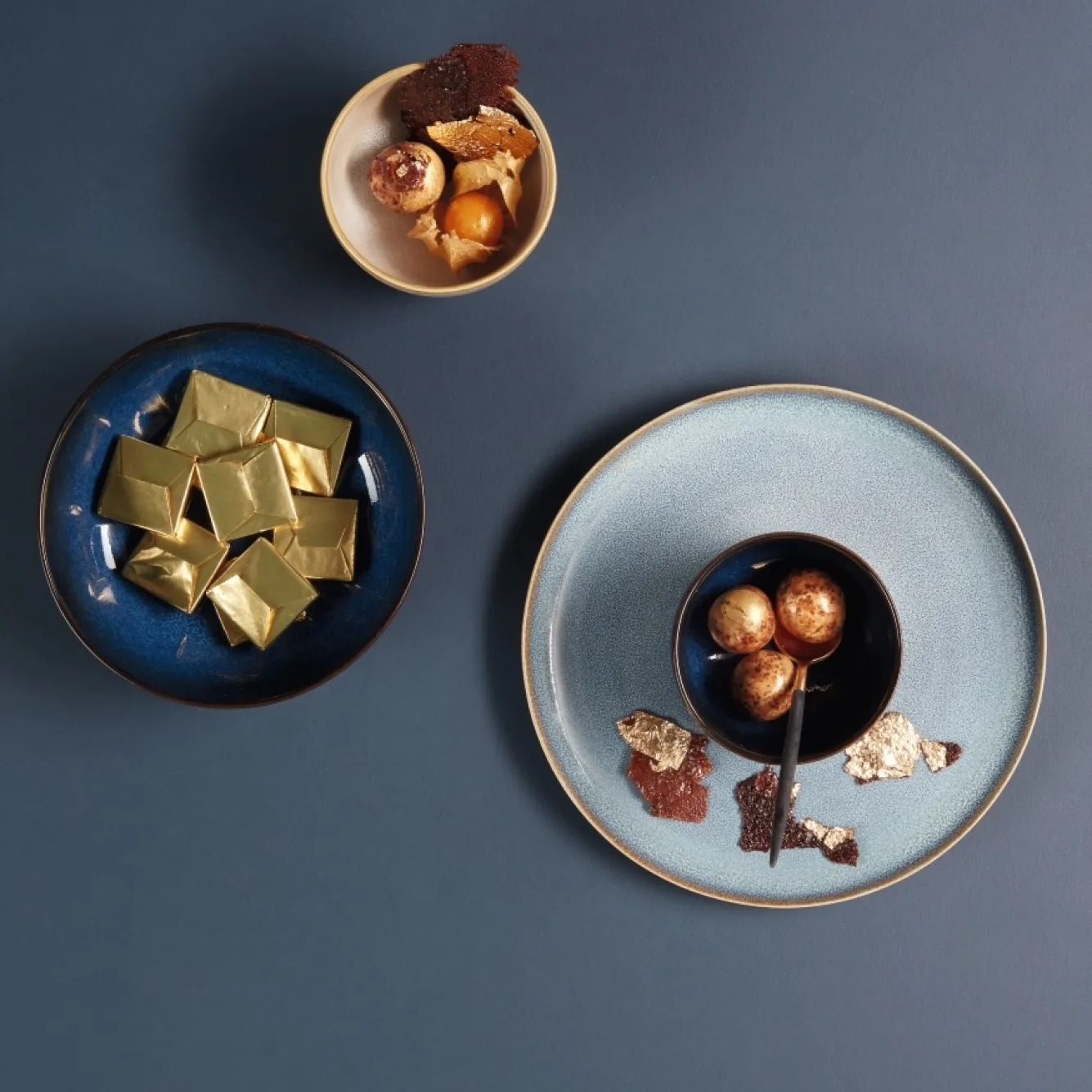 ASA Selection SAISONS flat plate 21 cm color Denim (blue)